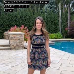 Ladakh Floral fit and flare dress